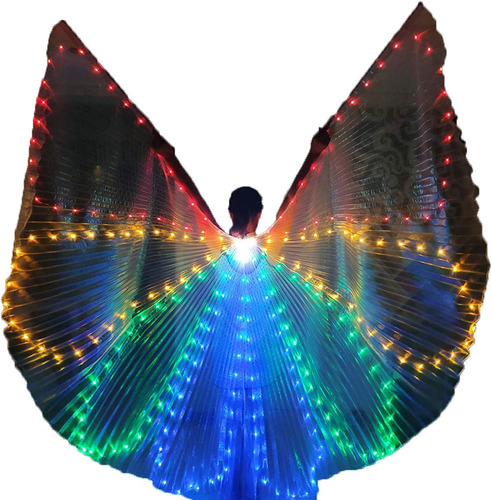 Disfraz De Ángel Para Mujer Con Luces Led Para Danza Del Vie