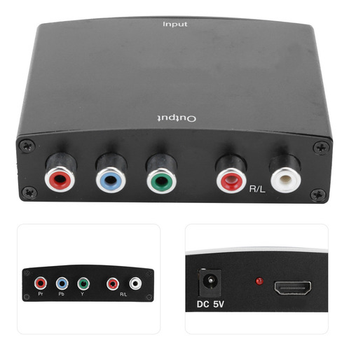 L Convertidor De Vídeo Hd Hdmi A 5rca Rgb Diferencia De