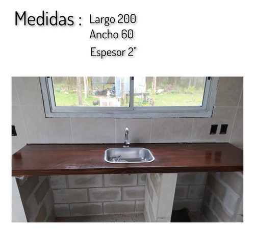 Imagen 2 de 10 de Mesada, Tablón, Cocina,madera
