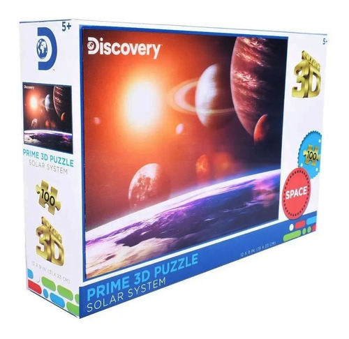 Puzzle Rompecabezas 100 Pzs Prime 3d Sistema Solar Discovery