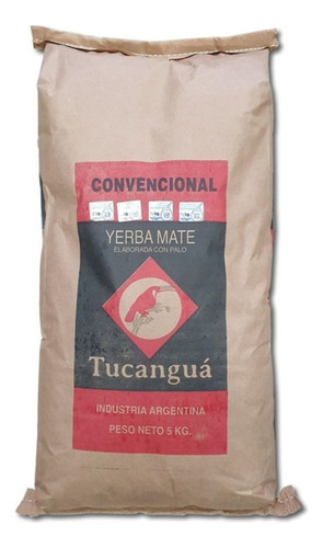 Yerba Mate Tucanguá Convencional - 2 Bolsas X 5 Kg