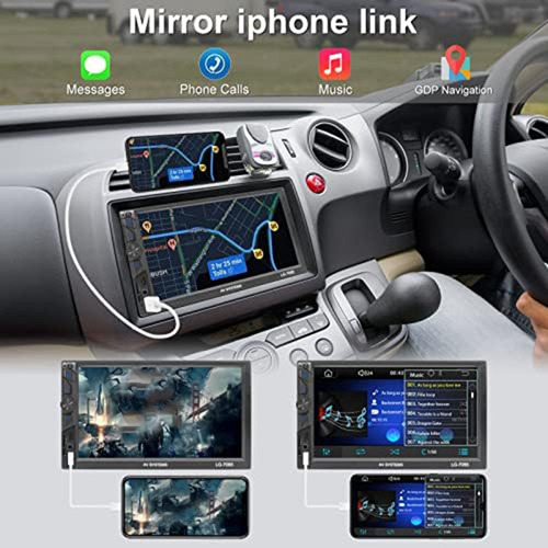Audio De Coche De Doble Din, Audio De Coche De 7 Pulgadas, A