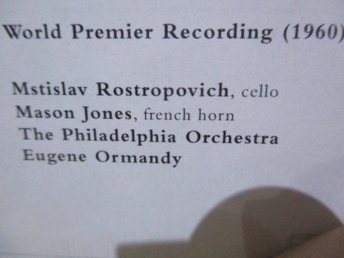 Imagen 4 de 6 de Dmitri Shostakovich - Symphony No. 1, Concerto For Cello
