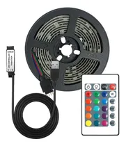 Comprar Kit Tira Luz Led Rgb 2m Tv Pc Control Remoto Exterior Tuning