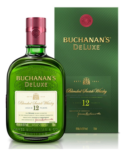 Whisky Buchanan`s Deluxe 12 Años 750ml 100% 