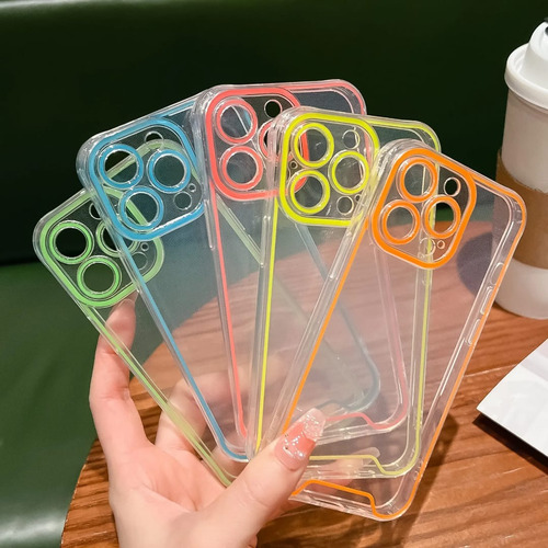 Set De 5 Fundas Para Iphone 15 Plus | Brillan En Oscuridad Transparent For Iphone 15 Plus