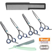 Comprar Kit 2 Tijeras De Corte + 2 Tijeras De Pulir + Navaja + Filos