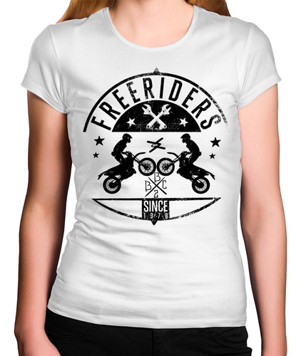 Camiseta Feminina Motocross Moto Esporte Adrenalina