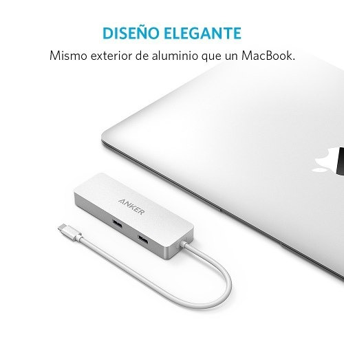 Hub 4 Puertos Usb-c Con Ethernet Anker