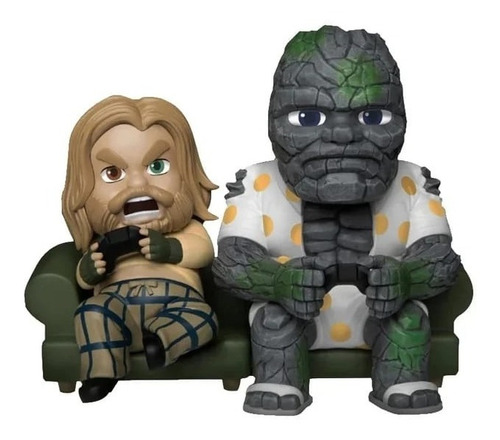 Figuras Mini Egg Attack Marvel: Avengers Thor Y Korg Jugando