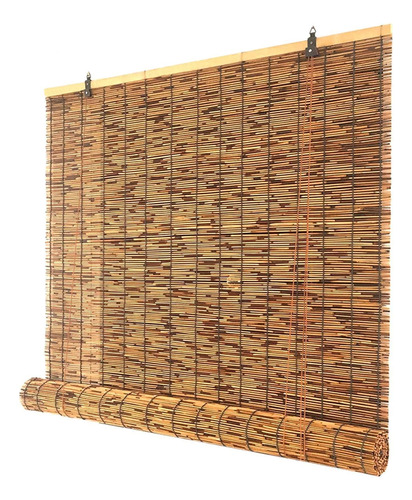 Persiana Enrollabl Bambu Para Ventana Exterior Interior 35 X