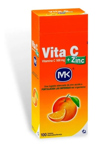 Vitamina C Con Zinc Vita C Mk 400 U. - Unidad a $31