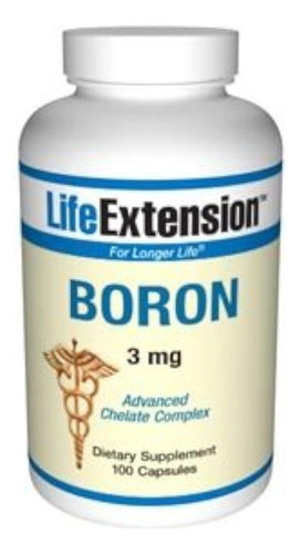 Life Extension Boron 3 Mg 100 Cápsulas Vegetarianas