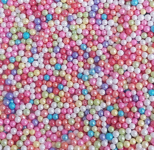 Sprinkles Mini Perlas De 2mm  Multicolor Perladas Repostería