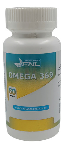 Omega 369 Por  60 Capsulas (tratamiento 1 Mes)1000 Mg Sabor Natural