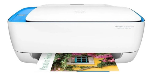 Impresora a color multifunción HP Deskjet Ink Advantage 3635 con wifi blanca y azul 100V/240V