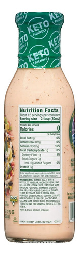 Walden Farms Aderezo Chipotle Ranch, 12 Oz Sin Azúcar
