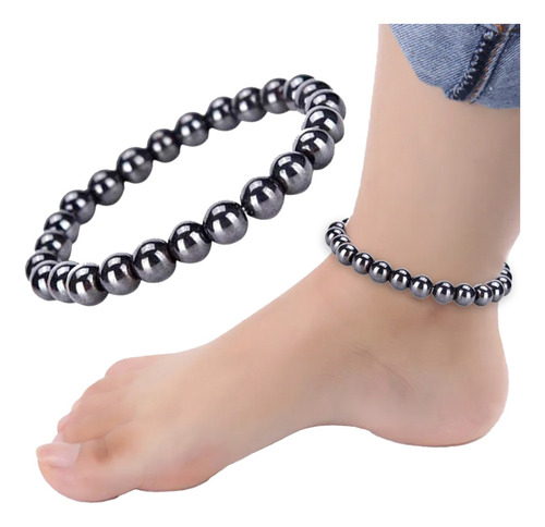 Pulsera Hematita Mujer Hombre Terapia Energias Adelgazar