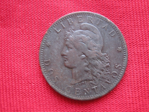 Imagen 2 de 2 de Argentina 2 Centavos 1884