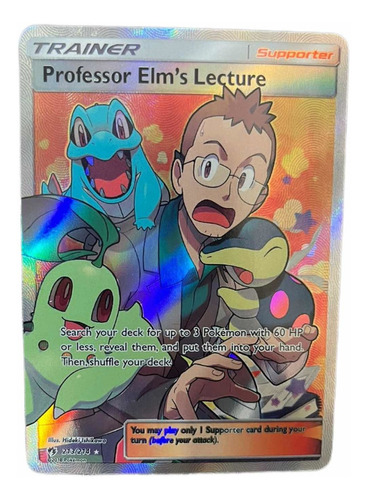 Pokemon Tcg Tarjeta, Carta Professor Elms Lecture, Pokemon