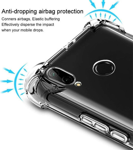 Funda Uso Rudo Silicona Tpu Suave Para Realme C21 +mica Transparente Realme C21