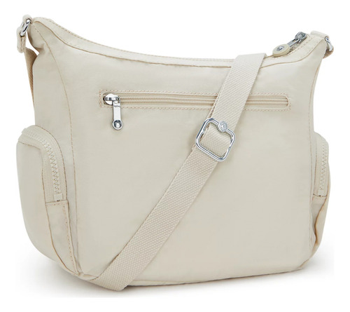 Bolsa Kipling Gabbie Chica Nueva Original Hideaway Beige Color Sólido