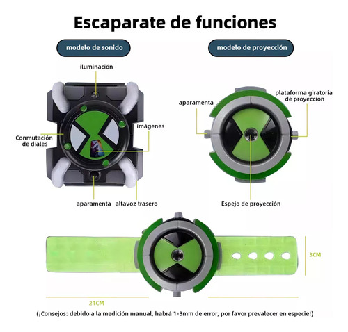 Ben 10 Reloj De Proyección Ben 10 Juguete De Reloj