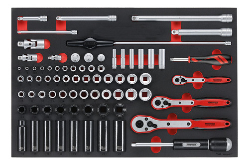 Teng Tools Ttesk77 - Juego De Llaves De Vaso De Espuma De 6 