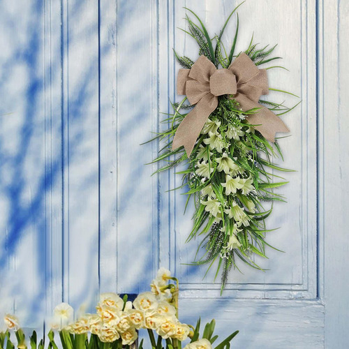 N Guirnalda De Pascua For Puerta, Guirnalda Artificial De