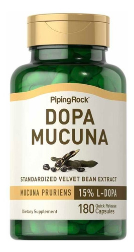 Dopa Mucuma Std Extract 350 Mg X 180 Caps. -  Piping Rock