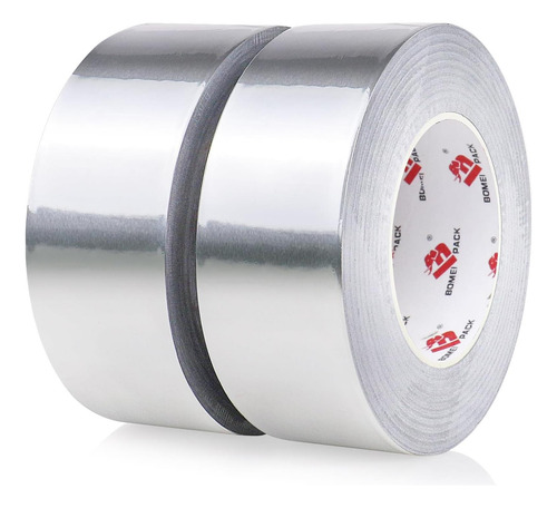 Bomei Pack 2 Unidades De Cinta Adhesiva De Aluminio, Cinta 2