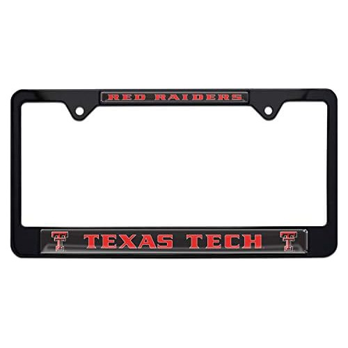 Texas Tech Red Raiders Black License Plate Frame