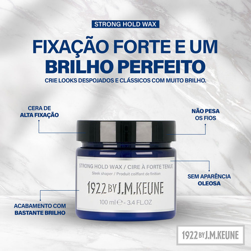 Keune 1922 By J.m Keune Strong Hold Wax Nova Embalagem 100ml
