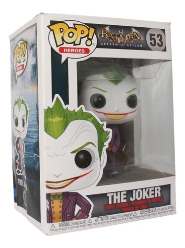 Funko Pop Joker 53 Batman Arkham Asylum Caja Lastimada
