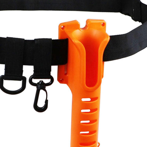 Soporte Para Caña De Pescar En La Cintura, Naranja