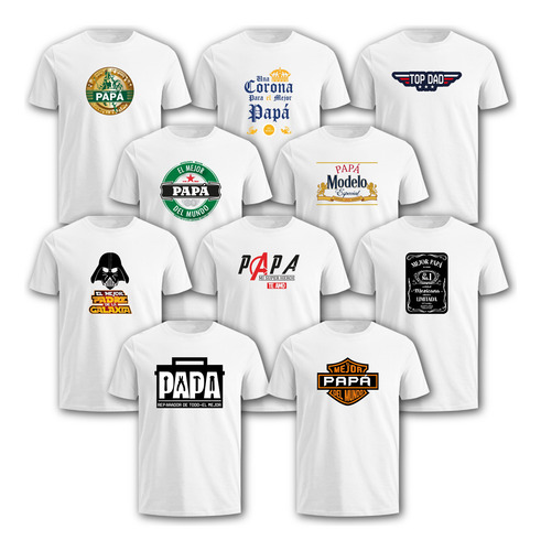 Playeras Sublimadas Mod Día Del Padre Varios Modelos