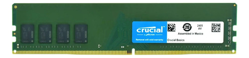 Memória Desktop 16gb Crucial Ddr4 2400 Mhz C17 Ct16g4dfd824a