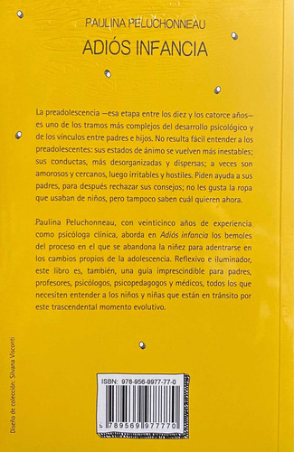Imagen 4 de 6 de Adios Infancia / Paulina Peluchonneau