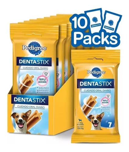 Pedigree Dentastix Cuidado Oral Perro Raza Peq 7 Barras 10un