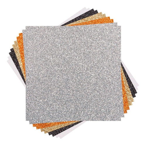 Imagen 2 de 2 de 10 Hojas De Cartulina Glitter Cricut Clásico 12 Pulgadas