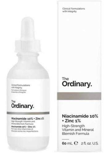 The Ordinary Niacinamida 10% + Zinc 1% Frasco 60ml