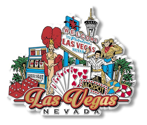 Iman Las Vegas City Classic Magnets Recuerdos Coleccionables