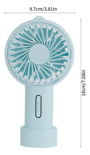 Li Ventilador De Mano Compacto, Ligero Y Portátil De 8 Aspas