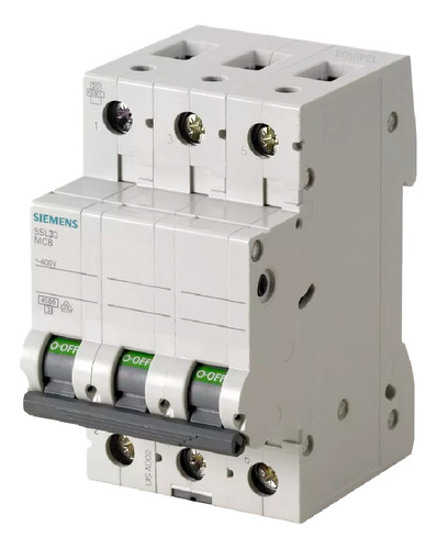 Llave Térmica 3x10 A Tripolar 10 Amp Siemens 4.5ka