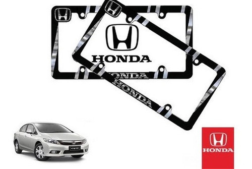 Par Porta Placas Honda Civic 2.0 2013 Original