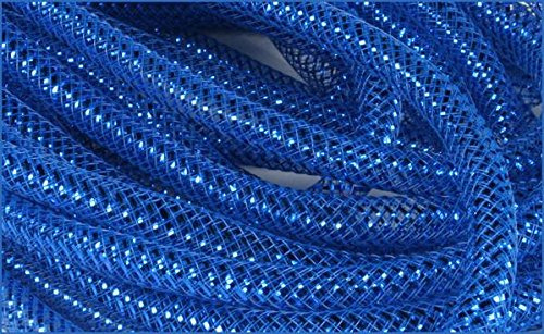 Tubo Flexible Malla Lamina Metalica Azul Real 0.315 In X 30