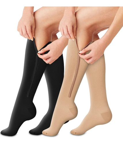 Calcetines De Compresión 2 Pares, Calcetines De Compresión