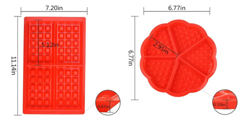 Molde De Gofres De Silicona Molde Para Muffins, Bandeja De