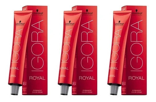 Combo 3 Tinturas Igora Royal - Schwarzkopf 60g C/u