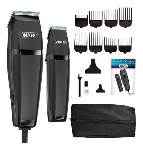 Maquina Peluqueria Wahl Homecut Combo 14 Piezas + Patillera